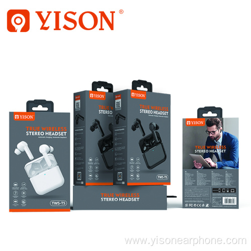 YISON TWS wireless headphones earbud 5.0 version